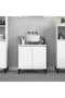 Sink Cabinet White 58x33x60 cm Engineered Wood