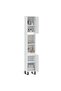 Bathroom Cabinet White 30x30x190 cm Engineered Wood - 2