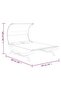 Outdoor Lounge Bed with Canopy 165x203x126 cm Solid Bent Wood Cream - 5