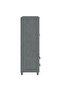 Wardrobe HAMAR Dark Grey 99x45x137 cm Solid Wood Pine - 2