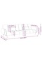 2-Seater Sofa Bed with Two Pillows Black Velvet - 3