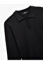 Long Sleeve Buttoned Polo Neck Knitwear Sweater - 5