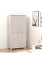 Wardrobe HAMAR White 89x50x180 cm Solid Wood Pine