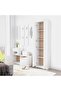 Hallway Wardrobe White 55x25x189 cm Engineered Wood - 2