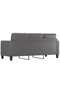 3-Seater Sofa Grey 180 cm Faux Leather - 4