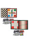 5-Piece Game Set - (Backgammon- Chess-Kizmabirader-Solotest-Checkers) - 2