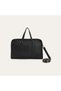 Women's Brown Leather Look Shoulder Bag with Stitching Detail