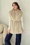 Belted Fur Vest 32-3705 - 3