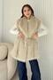 Belted Fur Vest 32-3705 - 4