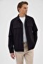Navy Blue Pocketed Comfort Fit Men's Shirt Jacket - 4