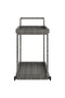 Bar Cart Grey 100x45x83 cm Poly Rattan - 2