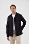 Navy Blue Pocketed Comfort Fit Men's Shirt Jacket - 2
