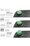 Thumb Grip Set for Switch Pro / PS5 / PS4 Controllers - Blue/Neon Yellow (3 Pairs) - 2