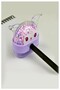 Kuromi Pencil Sharpener 4 Pieces Single Blade Pencil Sharpener with Beaded Container Cute Plastic Pencil Sharpener Trash Ha - 6