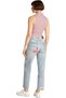 TJW CRP GMD RIB SL POLO Women's Polo T-shirt, Pink - 7