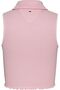 TJW CRP GMD RIB SL POLO Women's Polo T-shirt, Pink - 3