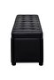 Storage Ottoman Artificial Leather Black - 5