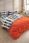 Veluna Single Wellsoft Quilt Sleeping Set Single Sleeping Set with Elastic Sheets and Pillowcases