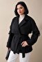 Kolu Epaulettes Black Short Coat - 3