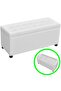 Storage Ottoman Artificial Leather White