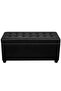 Storage Ottoman Artificial Leather Black - 4