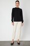 Braided Crew Neck Knit Sweater - 3