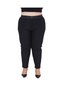 Extra Large Narrow Leg Shaping / Sculpting High Waisted Trousers with Zippered Legs and Elastic Waist for Women - 2