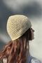 Beige Color Glitter Knitted Hat, Stylish Beanie, Unisex Hat - 2