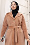 Tay Feather Coat E9154 Camel - 2