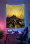 Galata Bridge Istanbul Wall Covering – High-Quality Fabric, Room Decor Tapestry Wall Hanging - 3