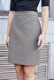 High Waist Above Knee Lightweight Stretch Fabric Stylish Fabric Pencil Skirt-Brown Houndstooth - 6