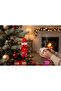 Christmas Pine Tree Ornament Snowman Plush with Red Bow Tie Model Hanging Ornament 17 cm Christmas Decor - 6