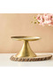 Embossed Iron Cake Stand - 20x14x12 cms