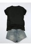 Modern Design Special Haıdı and Kuzu Baskıl Unisex Oversized Crew Neck T-Shirt - 4