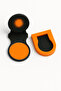 Orange Hair Chalk Application Apparatus 4 cm – Holder with Clip for Practical and Clean Use - 3