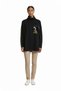 Women's High Collar Long Sleeve Comfortable Fit Sequined Pocket T-Shirt 20K321900127