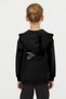 Mojo Boy's 4-9 Years Old 3 Thread Ş Fleece-Lined K Hooded Cardigan Black - 2