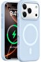 Luxury Magnetic Silicone Case for iPhone Series (Blue, iPhone 17 Pro)