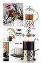 Filter Coffee Herbal Tea Brewing Machine French Press (350 ml) Glass-Metal Handle