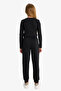 Standard Fit Basic Elastic Waist Jogger Black Girls' Sweatpants Y1226A6/Bk81 - 6