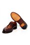 Chocolate Color Lace-Up Genuine Leather Men's Shoes - 3
