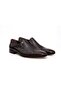 Brown Laceless Genuine Leather Men's Shoes