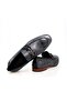 Gray Color Crinkled Genuine Leather Men's Shoes - 2