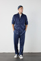 Thin F Corded Fabric Velvet Baggy Pants - 6