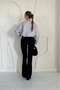 Women's Lined Pocketed Cashmere Bomber Jacket - Coat - 3