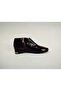 Women's Genuine Leather Sole Accessory Detailed Black Patent Leather Boots