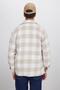 Men's Relax Fit Comfortable Cut Long Sleeve Pocket Checker Pattern Plaid Lapel Collar Winter Lumberjack Shirt - 7