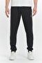Men's Cotton Pique Zippered Pocket Sweatpants Black 5478-S - 3