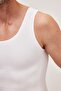 Men's super Slim Fit extra slim fit elastic white tank top corset - 3