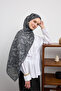 شال قطني لون فومي - 5